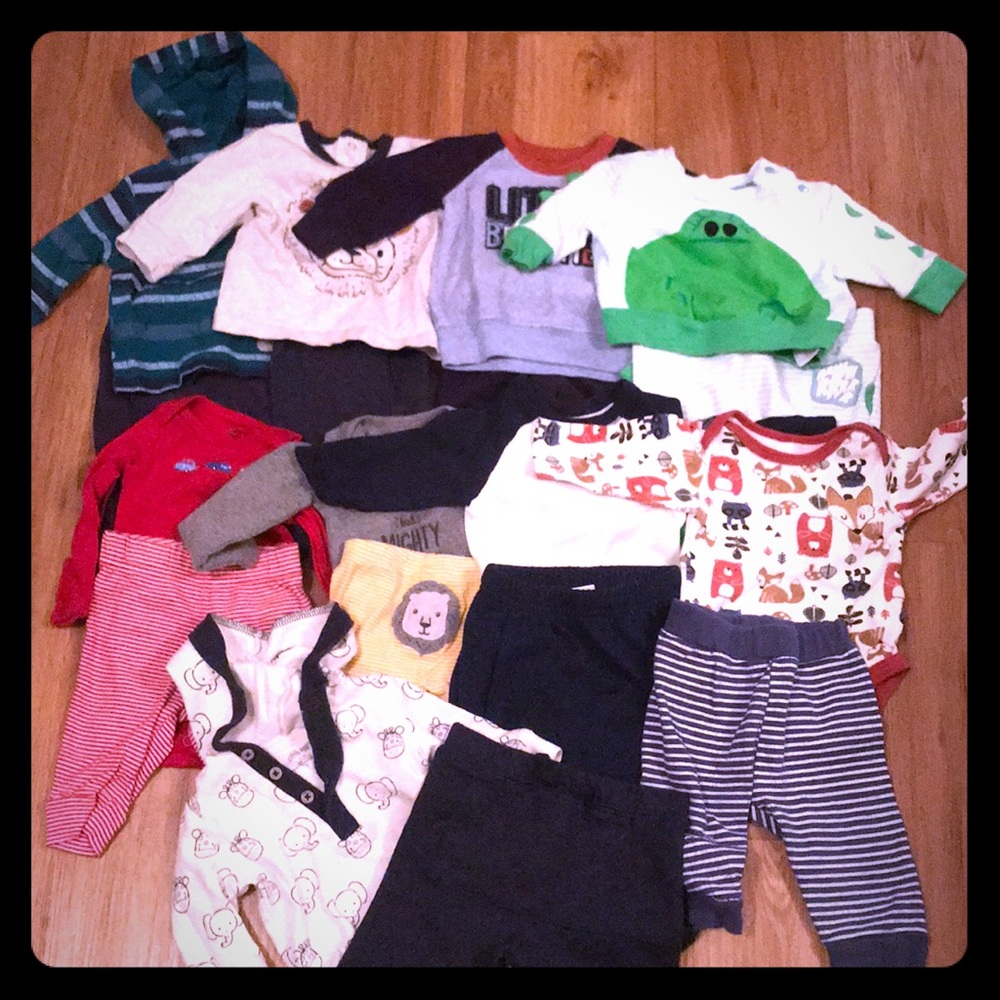 18 piece outfit lot newborn-3months